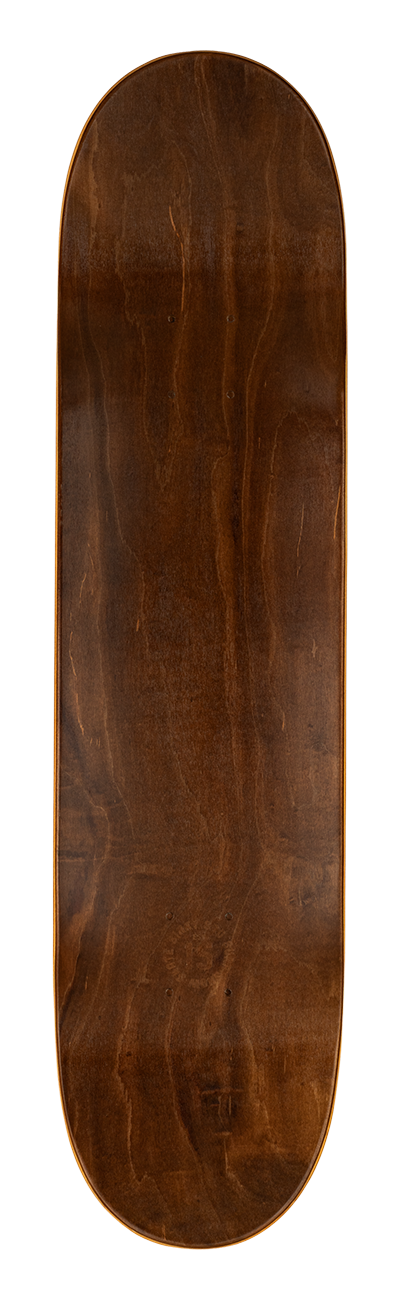 Miami Triangle skateboard deck featuring a smooth, natural wood finish with a rounded shape, ideal for stylish rides.